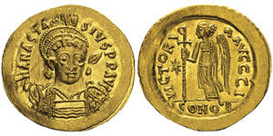 Anastasius 491-518 Solidus, Constantinople, ... 