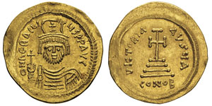 Phocas 602-610 Solidus, Constantinople, ... 
