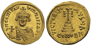 Héraclius Constantin 641-668 Solidus, ... 