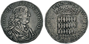 Honoré II 1604-1662 Écu, 1652, AG 27.1 ... 