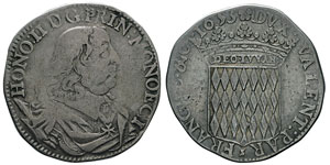 Honoré II 1604-1662 Écu, 1653, AG 24.03 ... 