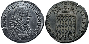 EHonoré II 1604-1662 ́cu, 1653, AG 27.01 ... 