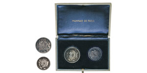Luis II 1922-1949 1 franc Essai & 2 francs ... 