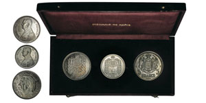 Luis II 1922-1949 5 franc Essai , 10 francs ... 