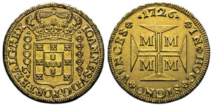 Joao V 1706-1750 20000 reis, Minas Gerais, ... 