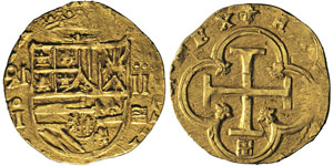 Felipe II 1556-1598 2 escudos, Ségovie, ... 