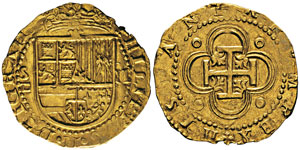 Felipe II 1556-1598 2 escudos, Séville, non ... 