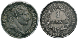 Premier Empire 1804-1814 1 franc, Paris, ... 