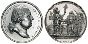 Louis XVIII 1815-1824 Médaille ... 