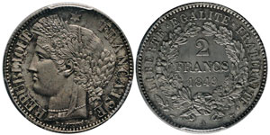 Deuxième République 1848-1852 2 francs, ... 