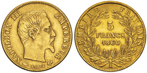 Second Empire 1852-1870 5 francs, Paris, ... 