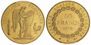 Troisième République 1870-1940 50 francs, ... 