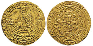 Edward III 1327-1377 Noble, London, ... 