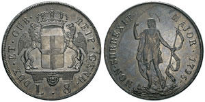 Dogi Biennali, III FASE 1637-1797 8 LIRE ... 
