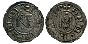 Étienne VII (VI) 896-897 Denier avec ... 