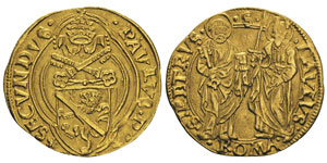 Paul II 1464-1471 Ducat, Rome, non daté, AU ... 