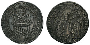 Innocent VIII 1484-1492 Gros, Rome, non ... 