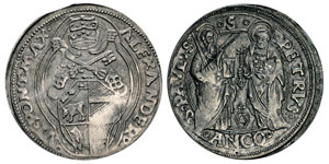 Alexandre VI 1492-1503 Borgia Gros, ... 