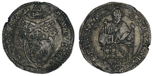 Paul III 1534-1549 1/2 Paolo, Bologne, non ... 