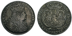 Auguste III 1749-1762 Thaler, 1754 EDC, AG ... 