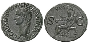 Caligula 37-41 après J.-C.As, Rome, 40-41 ... 