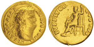 Nero 54-68 après  J.-C. Aureus, Rome, ... 