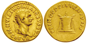Vespasianus pour Domitianus CaesarAureus, ... 
