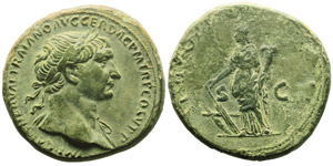 Traianus 98-117Sestertius, Rome, 104-111, AE ... 