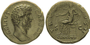 Hadrianus 117-138 pour Aelius Caesar ... 