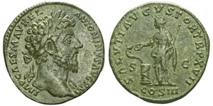 Marcus Aurelius 161-180Sestertius, Rome, ... 