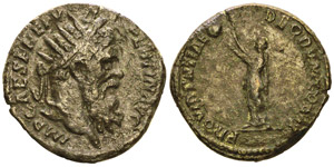 Pertinax 193As, Rome, 193, AE 13.04g.Avers : ... 