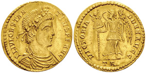 Costantius II 337-361Solidus, Trèves, ... 