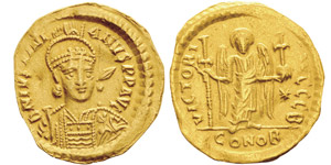 Justinianus 527-565Solidus, Rome, 527-565, ... 