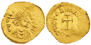 Mauricius Tiberius 582-602Tremissis, ... 