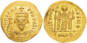 Phocas 602-610Solidus, Constantinople, AU ... 