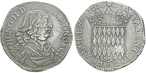 Honoré II 1604-1662Écu, 1653, AG ... 