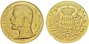 Albert I 1889-1922 100 francs, 1896A, AU ... 