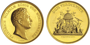 Wilhelm II 1888-1918Médaille en or de 20 ... 