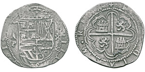 Felipe II 1556-15984 Reales, Panama, non ... 