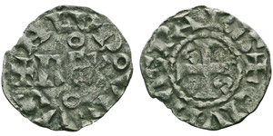 Louis VI 1108-1137Denier 2°type, Paris, ... 