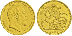 Edward VII 1901-19101 Pound, 1902, AU ... 