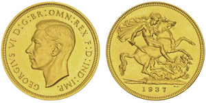 George VI 1936-19521 Pound, 1937, AU ... 