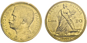 Vittorio Emanuele III 1900-194320 lire, ... 