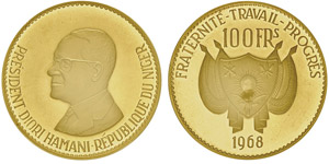 100 francs 1968, AU 32g. 900‰Ref : KM#11, ... 