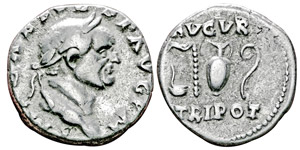 Vespasianus 69-79 Denarius, Rome, 70-72, AG ... 