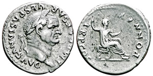 Vespasianus 69-79 Denarius, Rome, 74, AG ... 