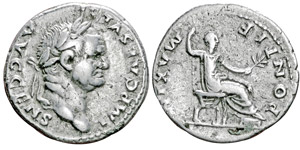 Vespasianus 69-79 Denarius, Rome, 73-74, AG ... 