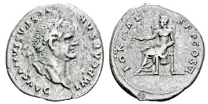 Vespasianus 69-79 Denarius, Rome, 75, AG ... 