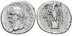 Vespasianus 69-79 Denarius, Rome, 75, AG ... 