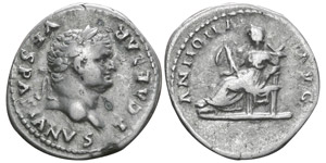 Vespasianus 69-79 Denarius, Rome, 78-79, AG ... 